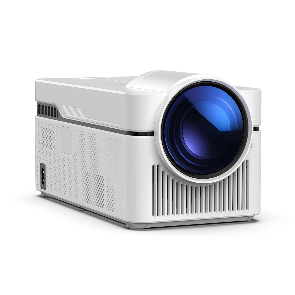 Short Throw Projector with 4k Support, Built-in Apps, Smart Projector with Wifi and Bluetooth , Electric Focus, 2 x 8W Stereo Sp