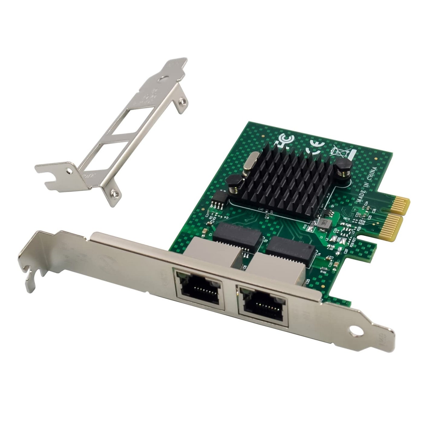 Dual-Port PCIe Gigabit Ethernet Server Adapter with NetXtreme BCM5720-2P Chipset PCI Express 1000M Network LAN Card for Windows