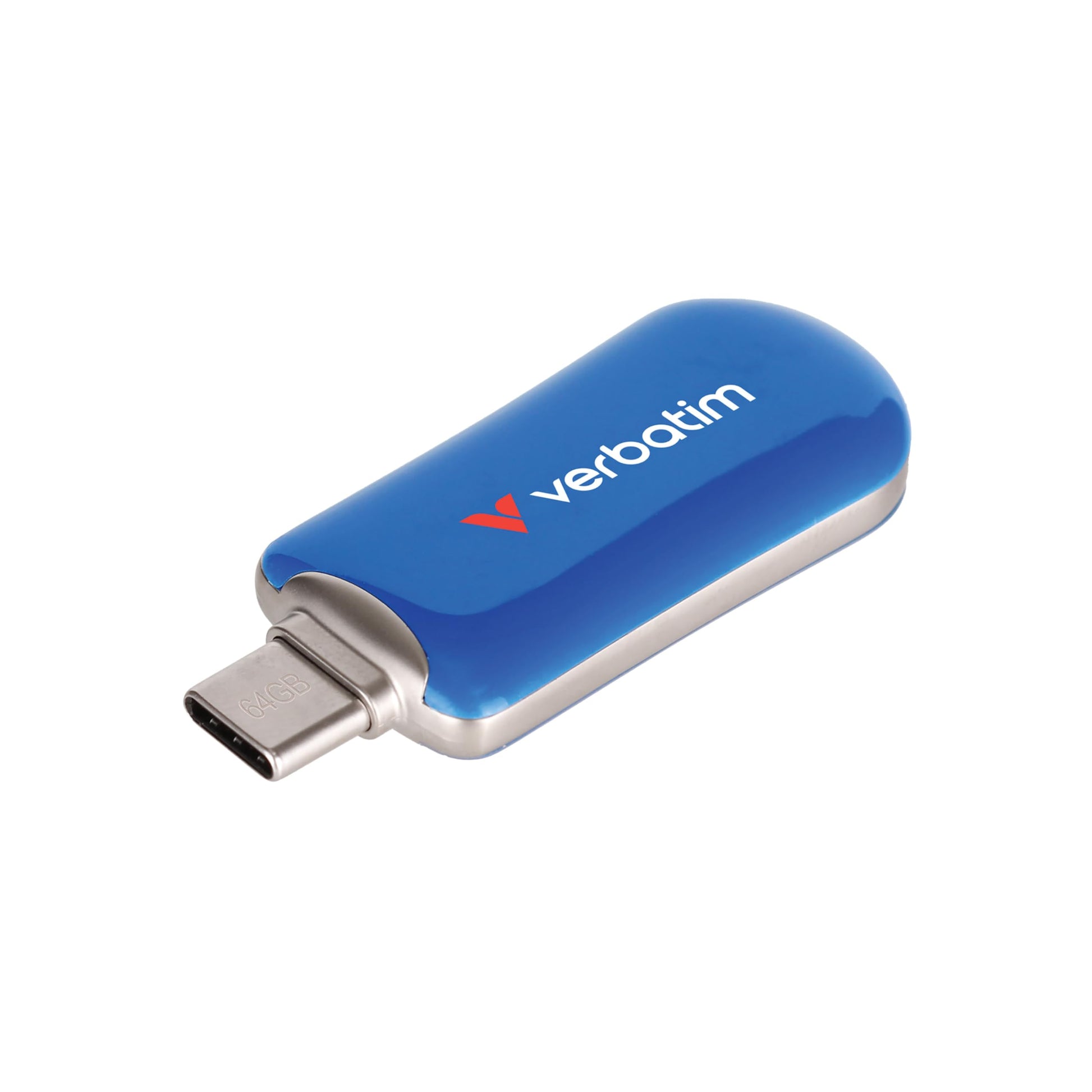 Verbatim 64GB Type C USB 3.2 Gen 1 Flash Drive USB-C Thumb Drive - Blue