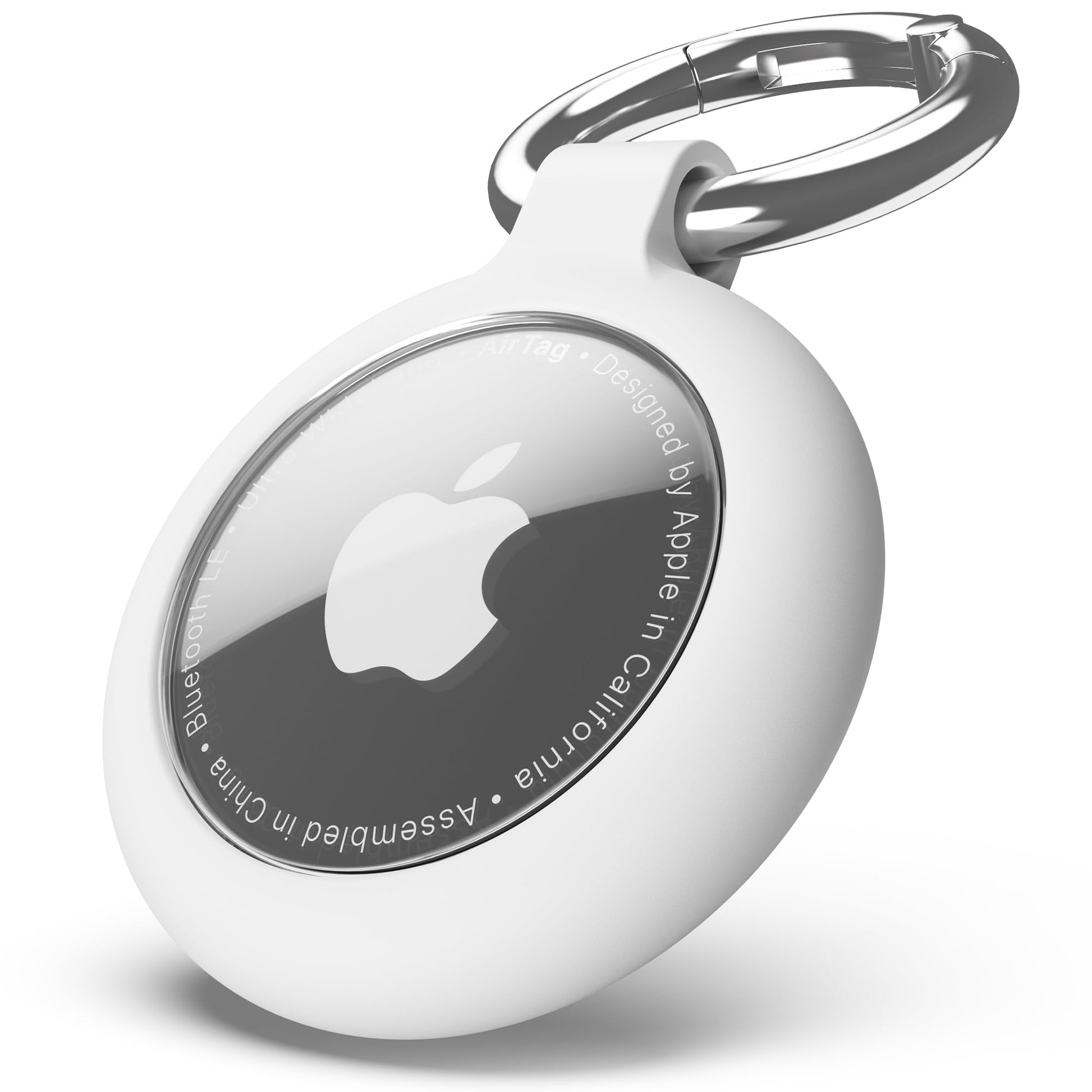 Airtag Keychain Holder for Apple Airtag, Soft TPU Case & Protective Cover with Scratch Resistance, Airtag Case Holder for Pet Co