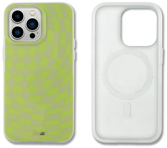 Sonix Case for iPhone 14 Pro | Compatible with MagSafe | 10ft Drop Tested | Checkmate Green
