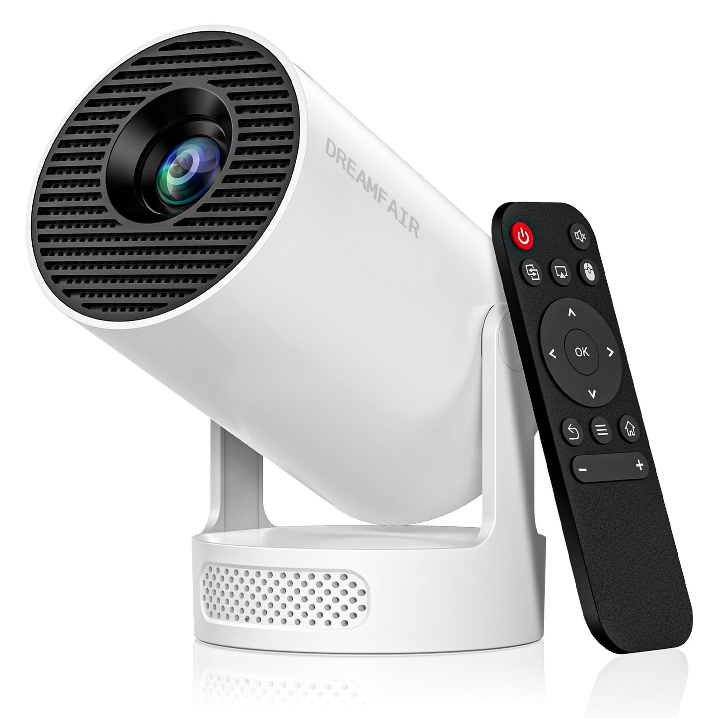 Mini Projector with WiFi and Bluetooth, 4K 1080P Projectir, 210 ANSI Auto Keystone Correction, 210 Rotatable Portable Projector,