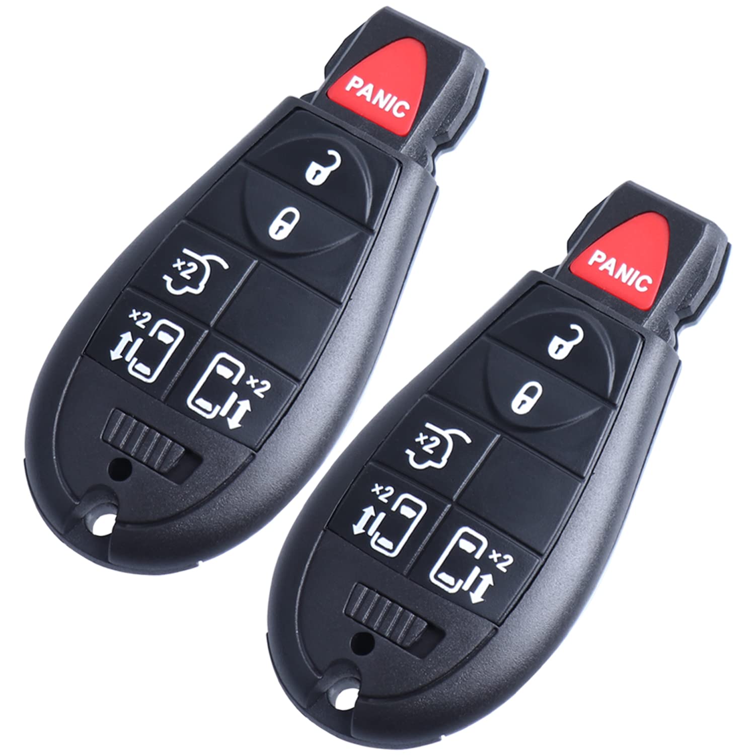 2 x Key Fobs Replacement Keyless Entry Remote Control Fits for Dodge Grand Caravan/Chrysler Town and Country 2008-2018 (M3N5WY78