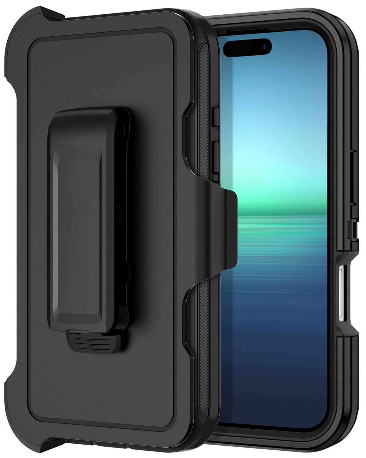 I-HONVA for iPhone 16 Pro Max Case [Compatible with MagSafe] Shockproof 3-Layer Full Body Protection [Without Screen Protector]