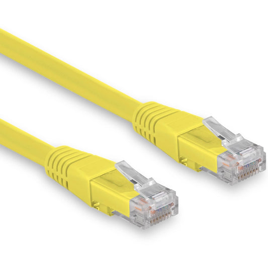 Rocstor Y10C380-YL 10ft Cat6 Yellow Ethern Molded Cabl 100% Copper Ul Rated Cable