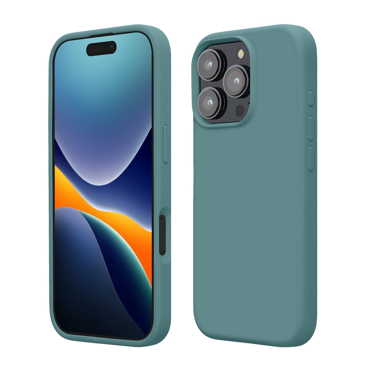 kwmobile Case Compatible with Apple iPhone 16 Pro Case - TPU Silicone Phone Cover with Soft Finish - Arctic Night