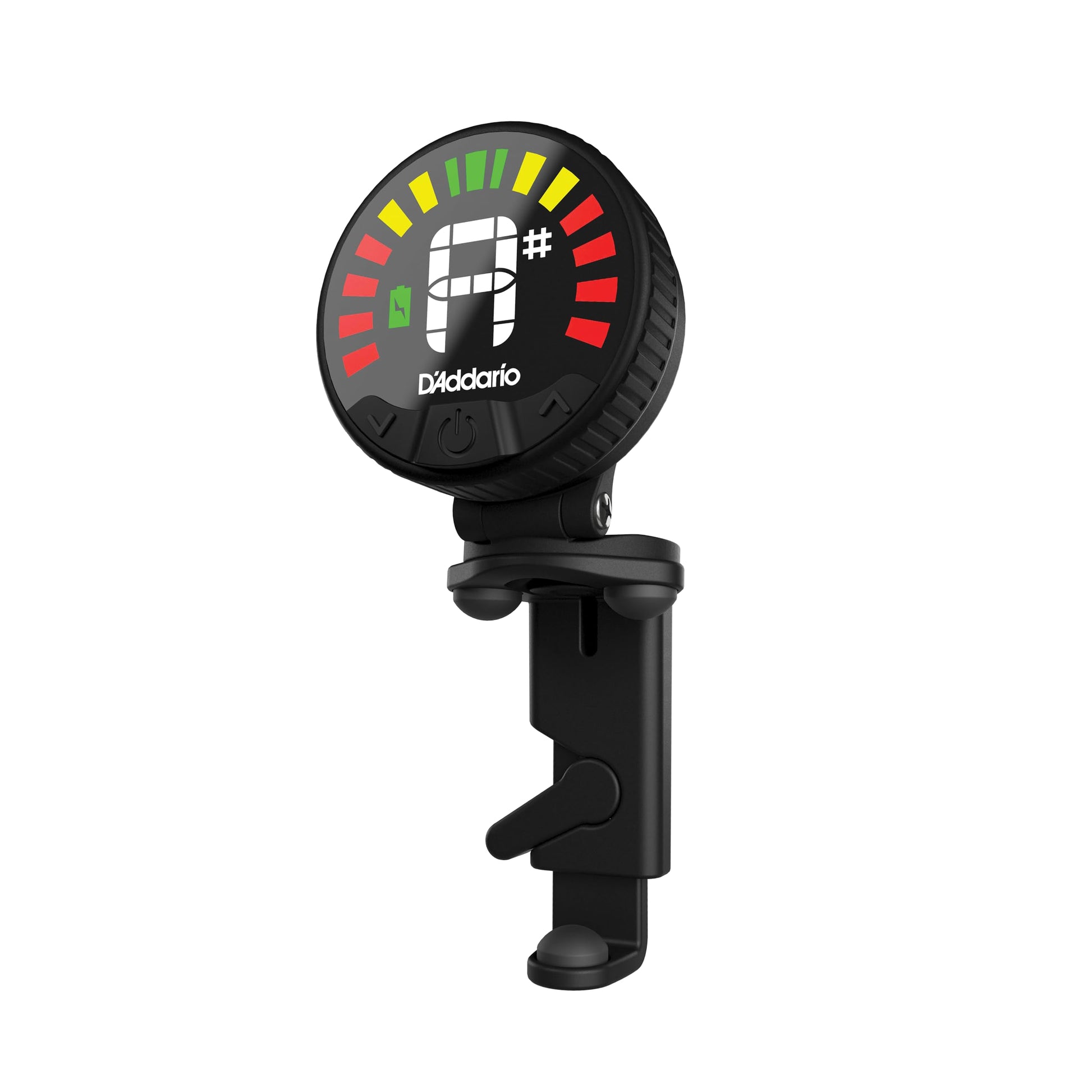 DAddario Nexxus 360 Rechargeable Violin Tuner - Clip On Tuner for Violin - Auto Powers Off - Adjustable Full Color LED Screen