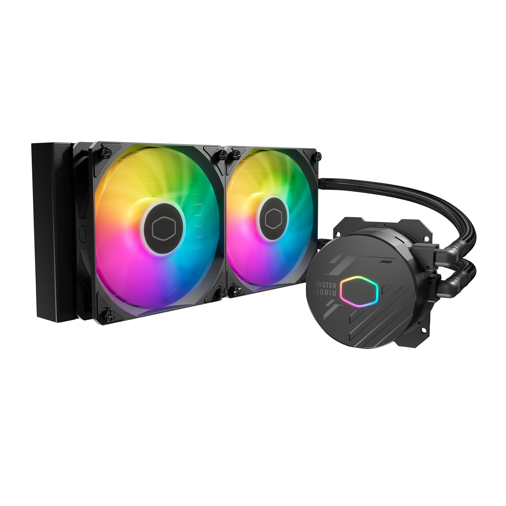 Cooler Master MasterLiquid 240L Core 240mm Close-Loop AIO Liquid Cooler, ARGB Sync, Gen S Coldplate Pump, 120mm PWM, CryoFuze 14