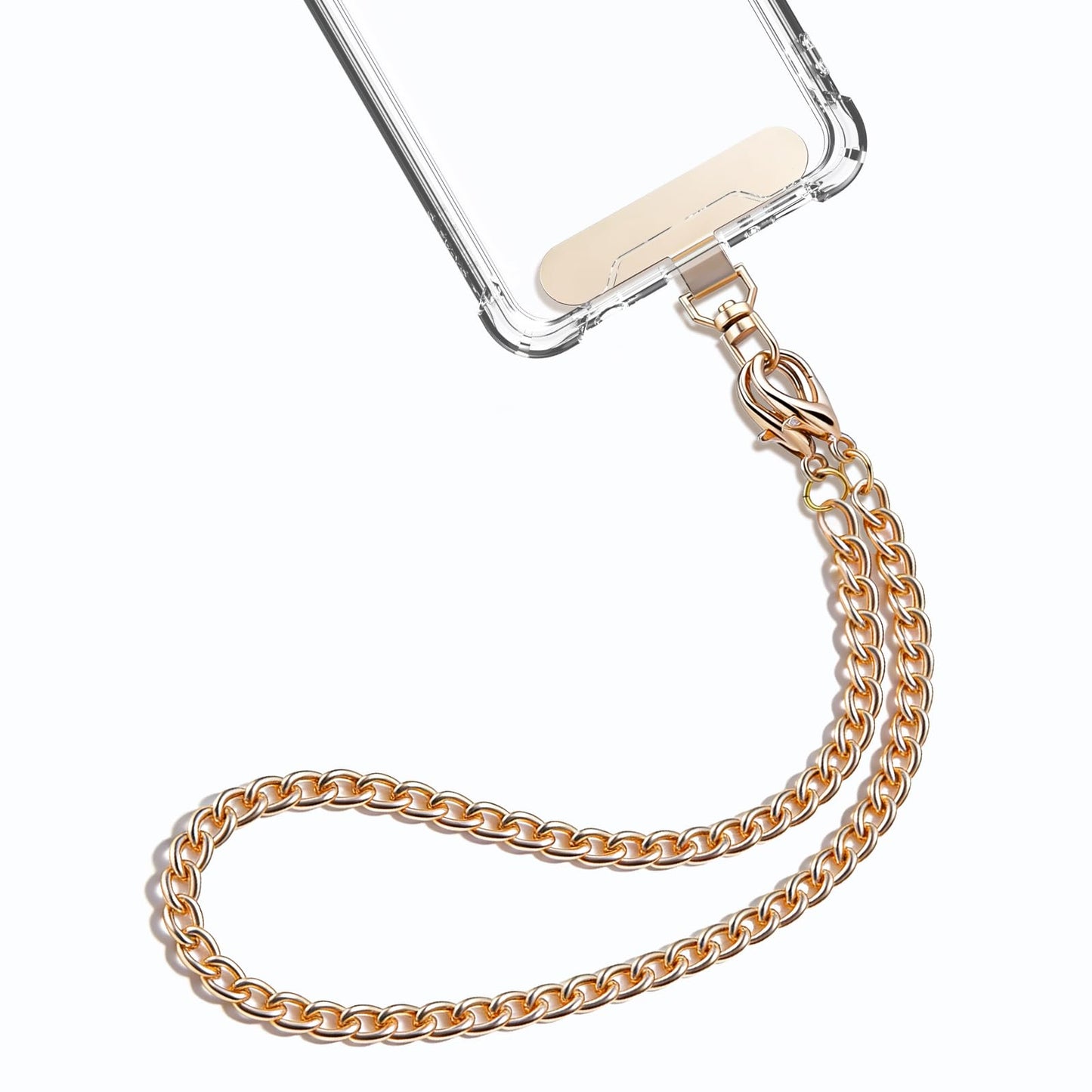ZANEDY Phone Wrist Strap with Tether Tabs Metal Phone Chain Wristlet CellPhone Hand Lanyard Gift for Women (Style 2)