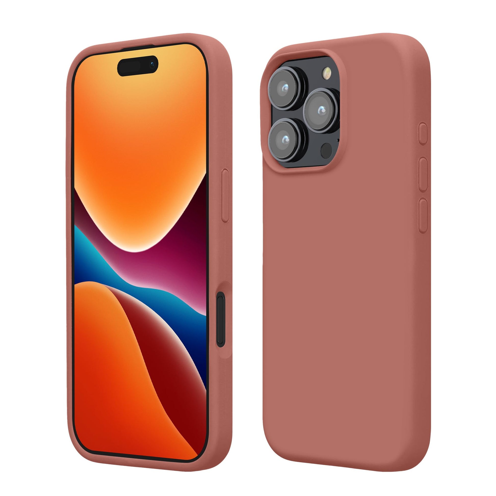 kwmobile Case Compatible with Apple iPhone 16 Pro Case - TPU Silicone Phone Cover with Soft Finish - Winter Rose