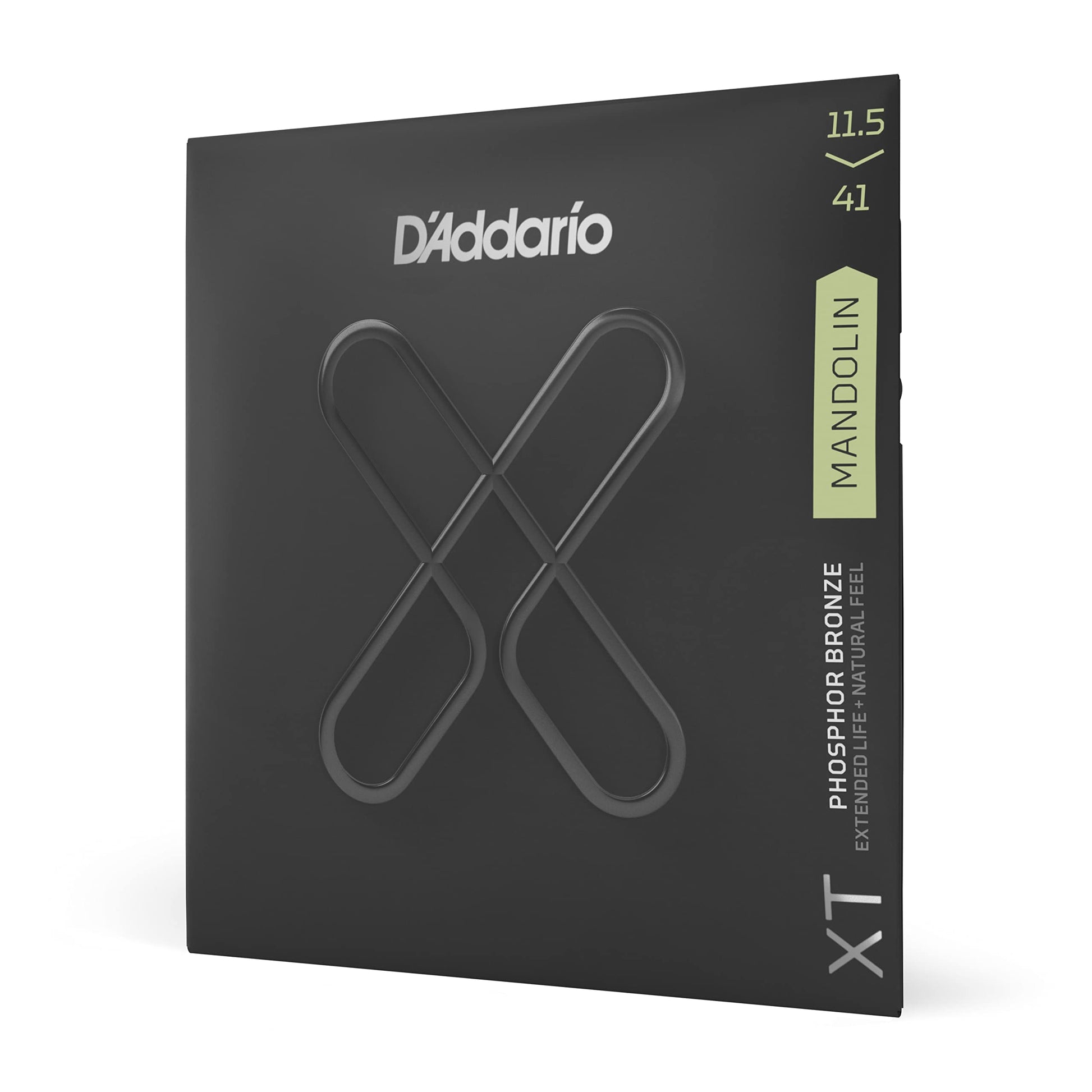 DAddario Mandolin Strings, XT Phosphor Bronze Coated, XTM11541, Medium/Heavy 11.5-41, 8-String Set, Pack of 1