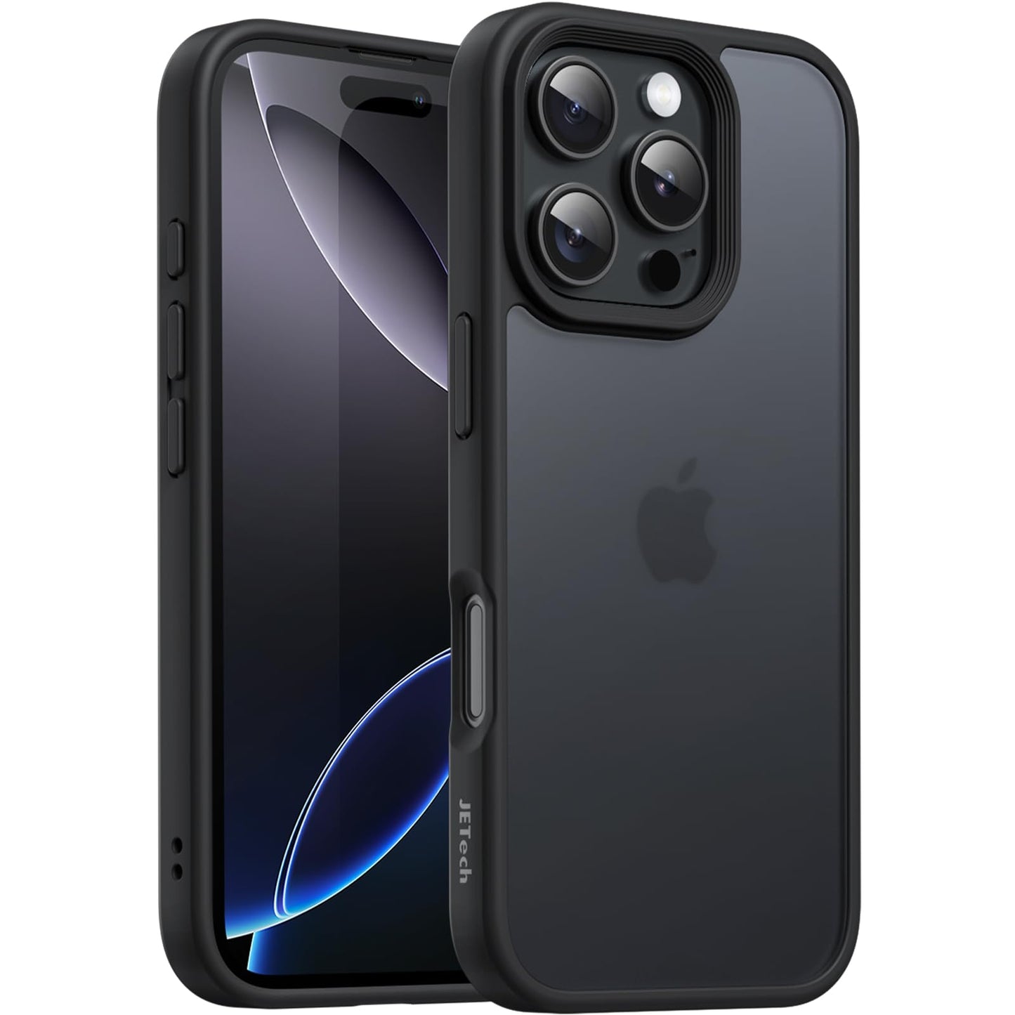 JETech Matte Case for iPhone 16 Pro Max 6.9-Inch, Shockproof Military Grade Drop Protection, Frosted Translucent Back Phone Cove