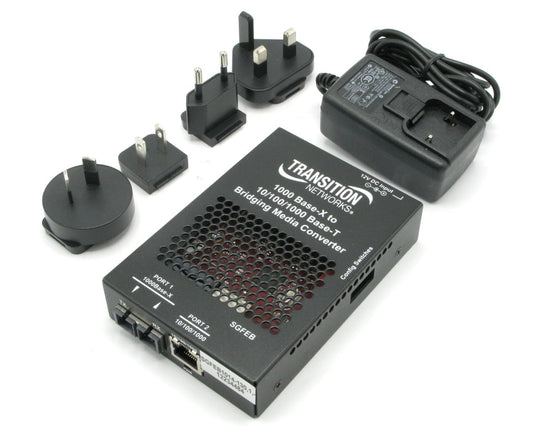 Transition Networks Stand-Alone 10/100/1000 Ethernet Media Converter (SGFEB1014-130-NA)