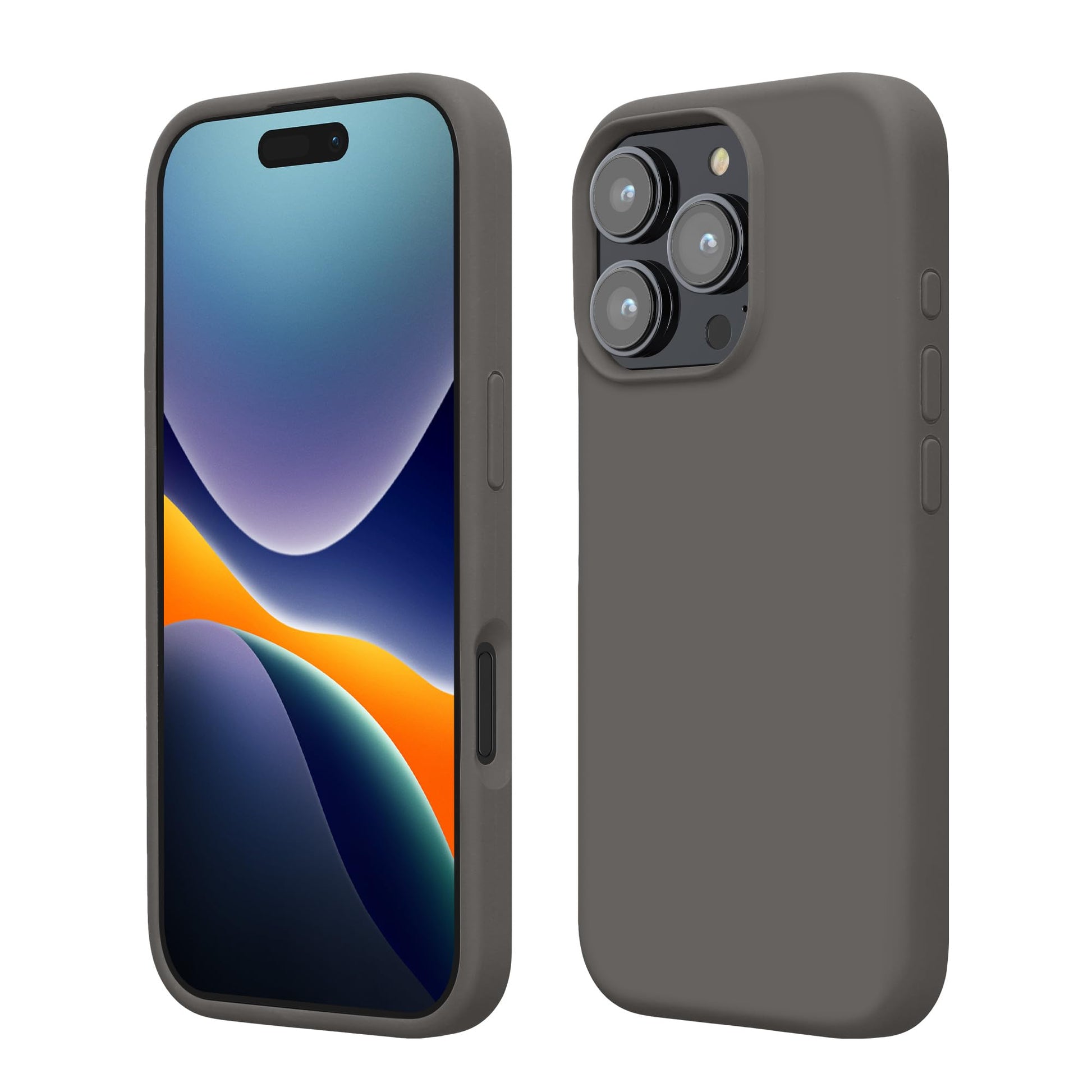 kwmobile Case Compatible with Apple iPhone 16 Pro Max Case - TPU Silicone Phone Cover with Soft Finish - Stone Dust