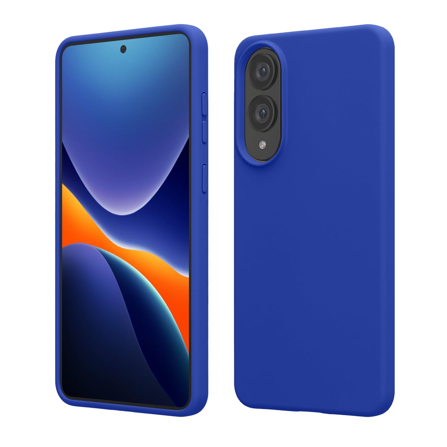 kwmobile Case Compatible with Samsung Galaxy S25 Edge Case - TPU Silicone Phone Cover with Soft Finish - Baltic Blue