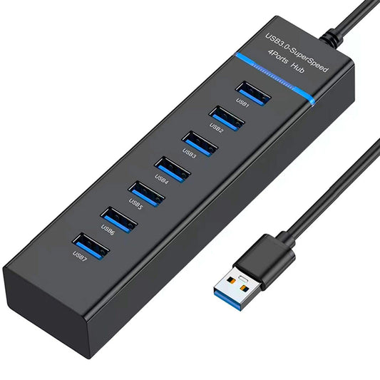 Upgraded USB Hub 3.0, VIENON 7-Port USB Extender Splitter for Laptop, PC, MacBook, Mac Pro, Mac mini, iMac, Surface Pro and More