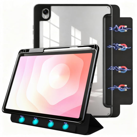 E NET-CASE Detachable Magnetic Case for Samsung Galaxy Tab S11 2025 11 Inch (SM-X736B/ SM-X730), Ultra Clear Back Scratch-Proof