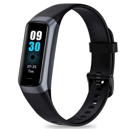 Fitness Tracker with Step Counter/Calories/Stopwatch, Activity Tracker, Health Tracker with Heart Rate Monitor, Sleep Tracker,1.