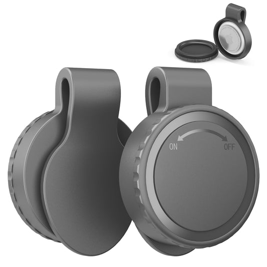 TUDIOW [2 Pack] Waterproof Clip Case Compatible with Airtag, Durable Screw-On Design, Full Protective Anti-Lost GPS Holder for P