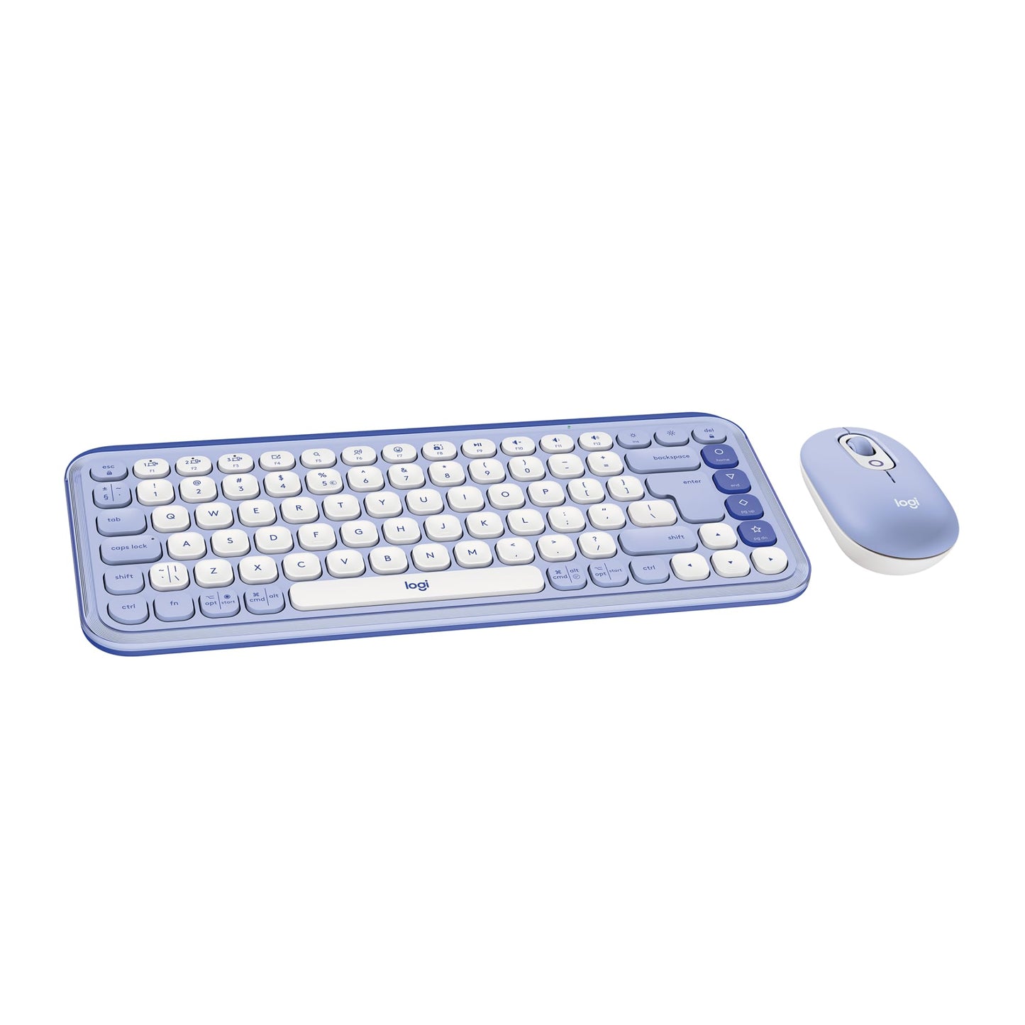 Logitech POP ICON Combo, Bluetooth Keyboard and Mouse Combo, Comfortable Typing, programmable Keys and Buttons, Quiet clicks, Ea