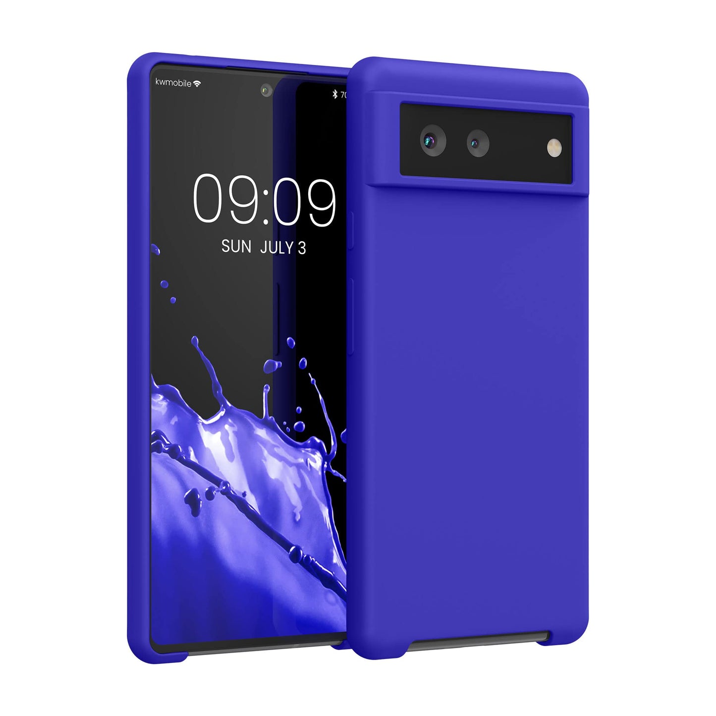 kwmobile Case Compatible with Google Pixel 6 Case - TPU Silicone Phone Cover with Soft Finish - Baltic Blue