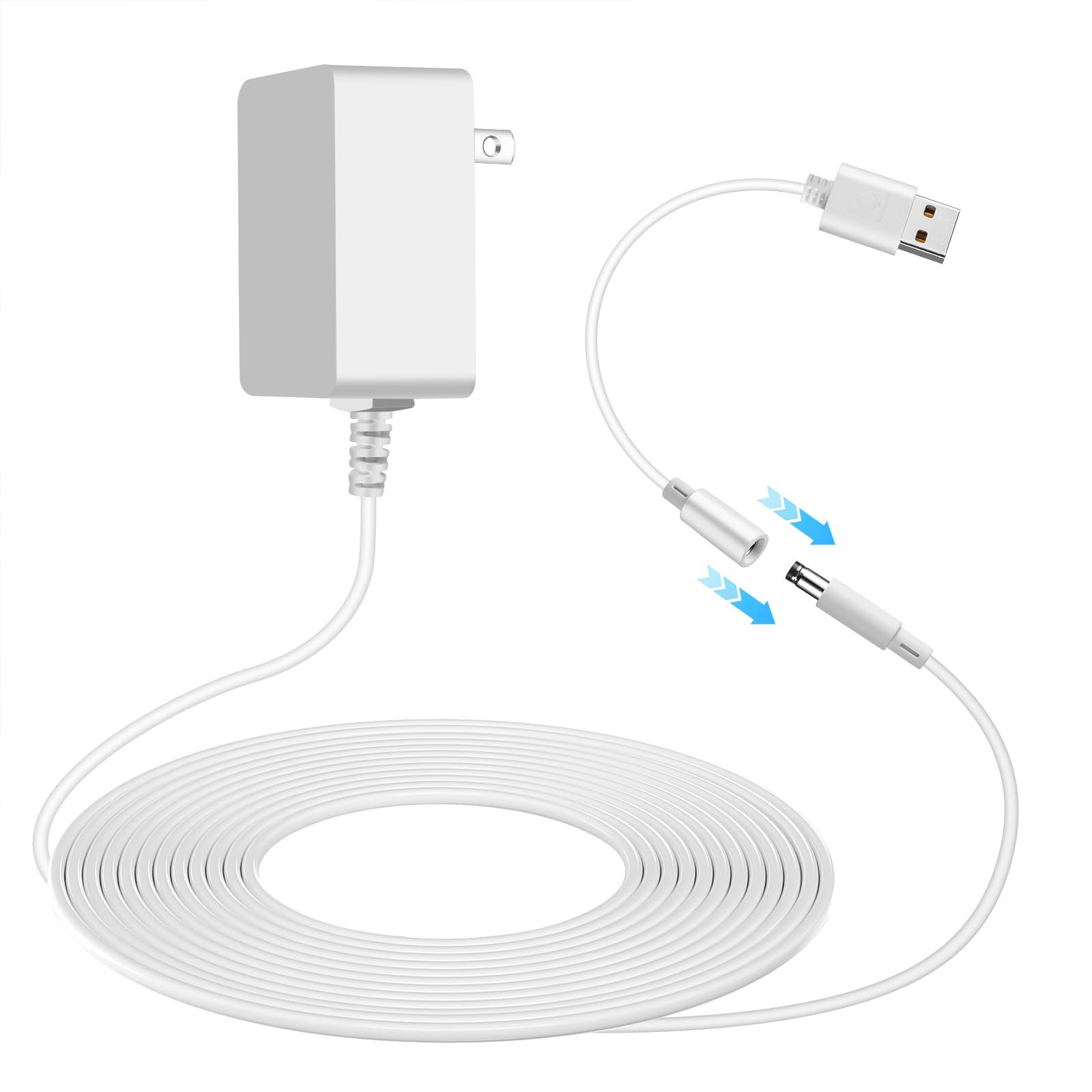 Baby Swing Power Adapter with USB Cord, Baby Swing Charger Fit for Ingenuity Swing for InLighten, InLighten Soothing, Anyway Swa