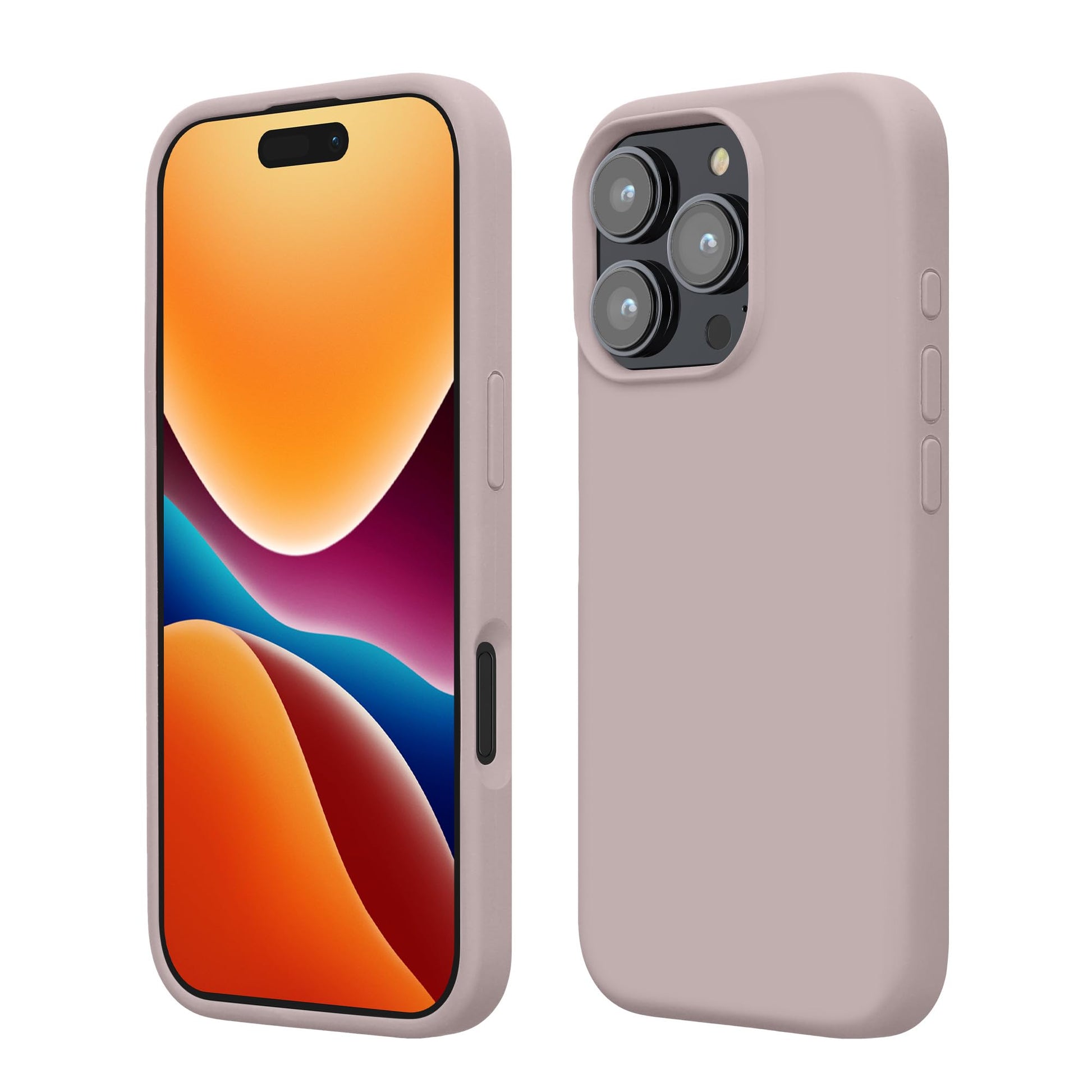 kwmobile Case Compatible with Apple iPhone 16 Pro Max Case - TPU Silicone Phone Cover with Soft Finish - Purple Cloud