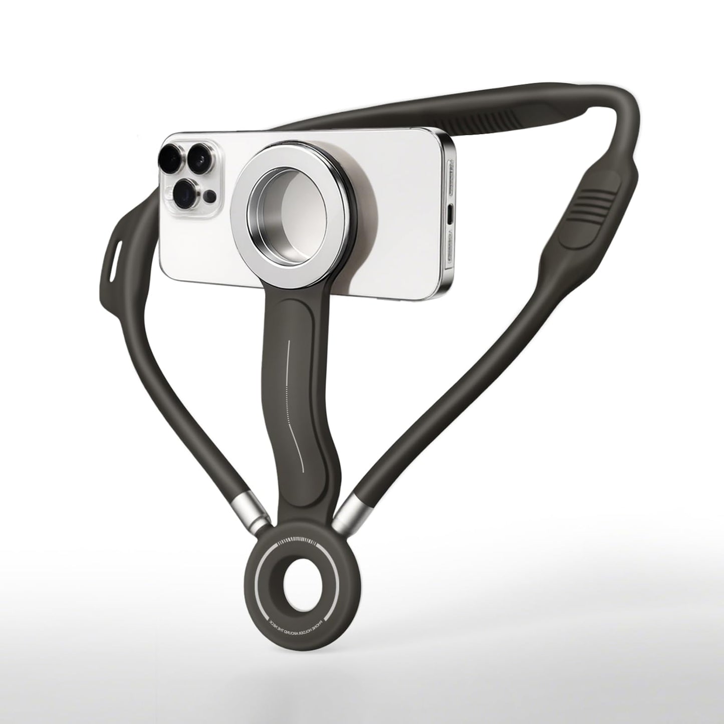 GUBFFON Magnetic Neck Phone Holder for Recording, Neck Mount Phone Holder for POV/Vlog/Video Content Creator/Ktichen, Hands Free