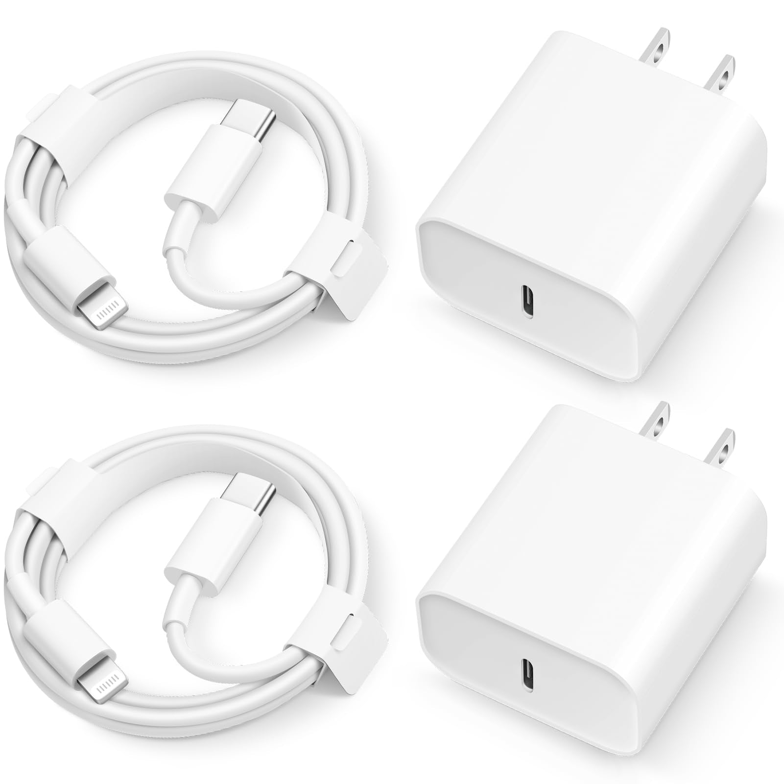 iPhone 14 13 12 11 Super Fast Charger [2Pack] cargador 20W Rapid USB C Wall Charger Block with 6FT Fast Charging Cable Compatibl