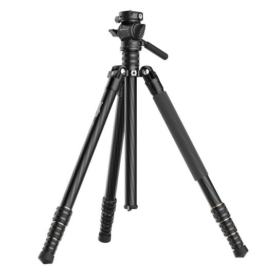 SmallRig CT150 Carbon Fiber Travel Video Tripod, 61.8 Max Load 3kg / 6.6lb for Cameras, DSLR - 4937