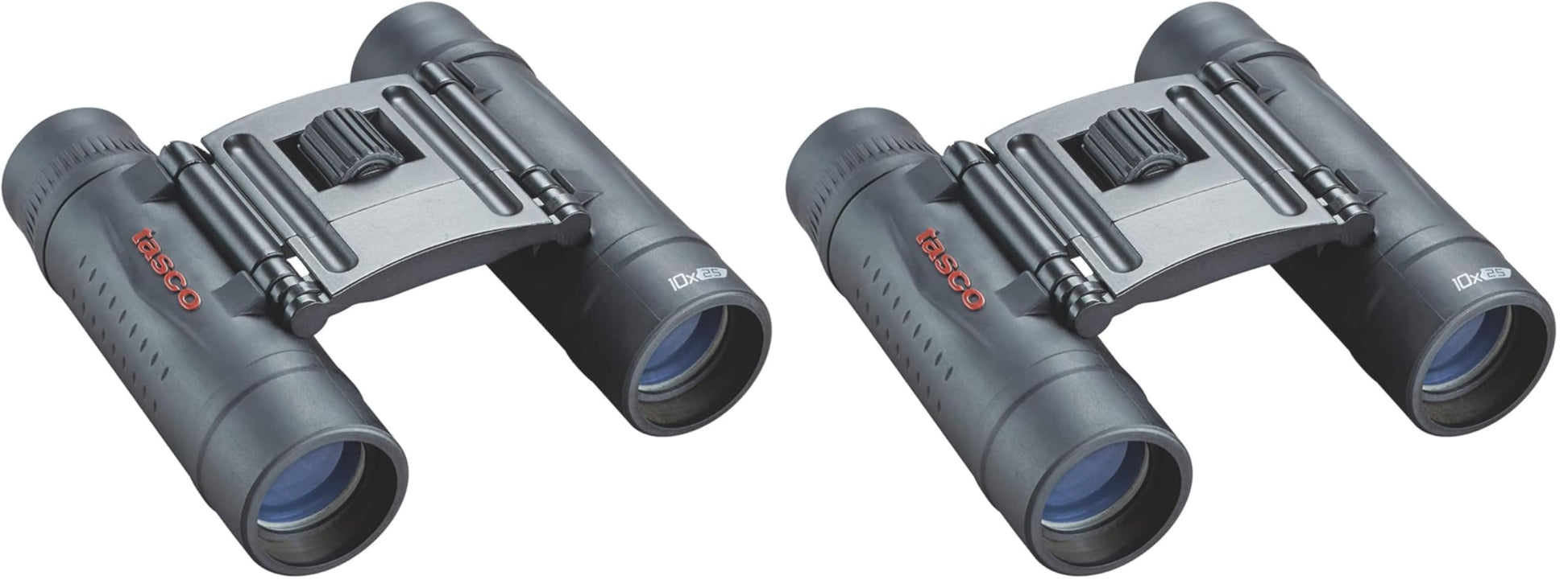 Tasco TAS168125-BRK Essentials Binoculars 10x25, Black (Pack of 2)