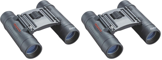 Tasco TAS168125-BRK Essentials Binoculars 10x25, Black (Pack of 2)