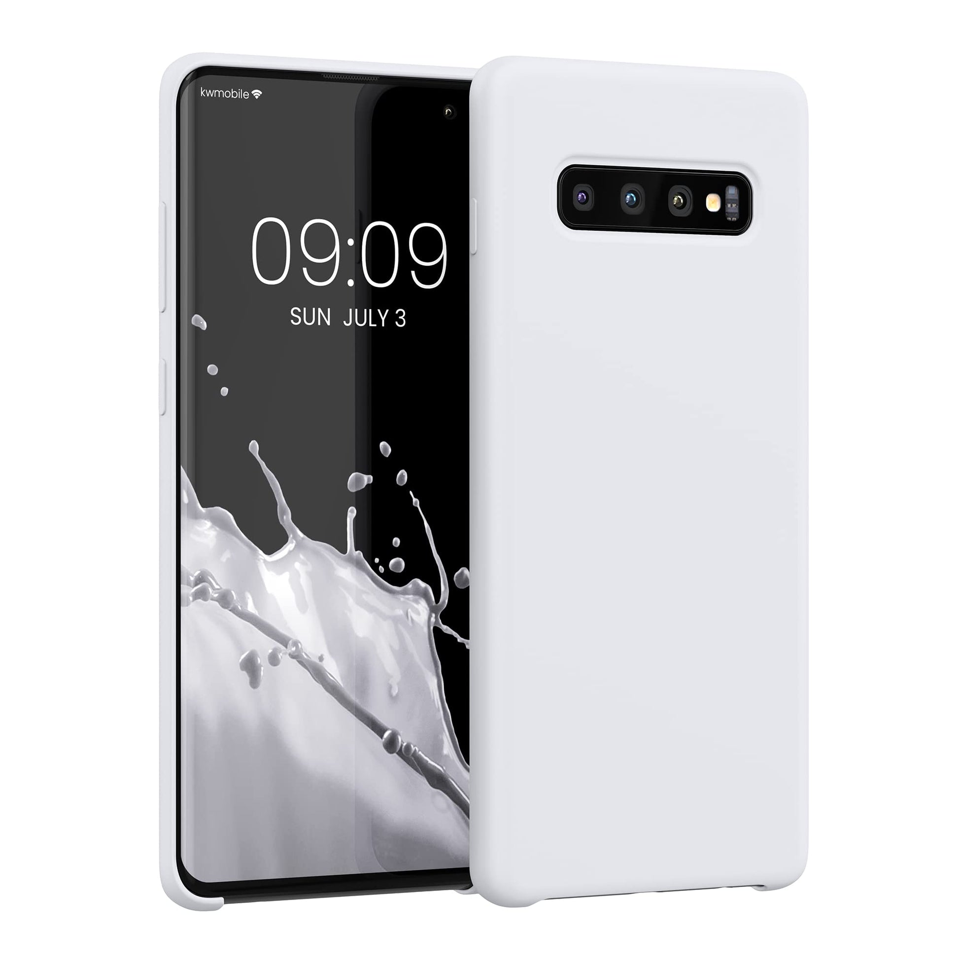 kwmobile Case Compatible with Samsung Galaxy S10 Plus / S10+ Case - TPU Silicone Phone Cover with Soft Finish - White Matte