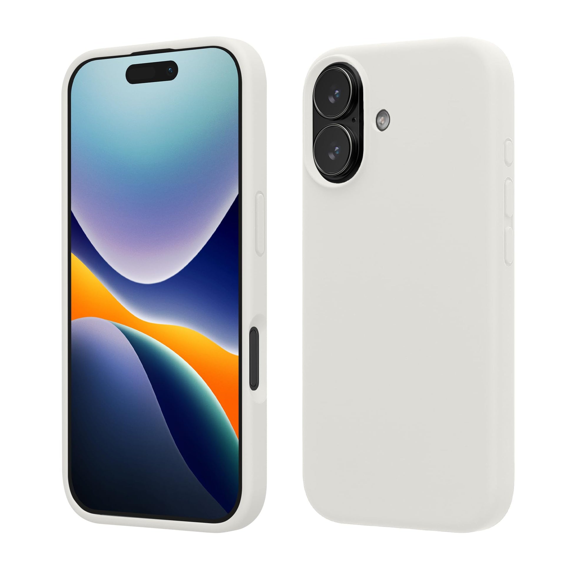 kwmobile Case Compatible with Apple iPhone 17 Case - TPU Silicone Phone Cover with Soft Finish - White