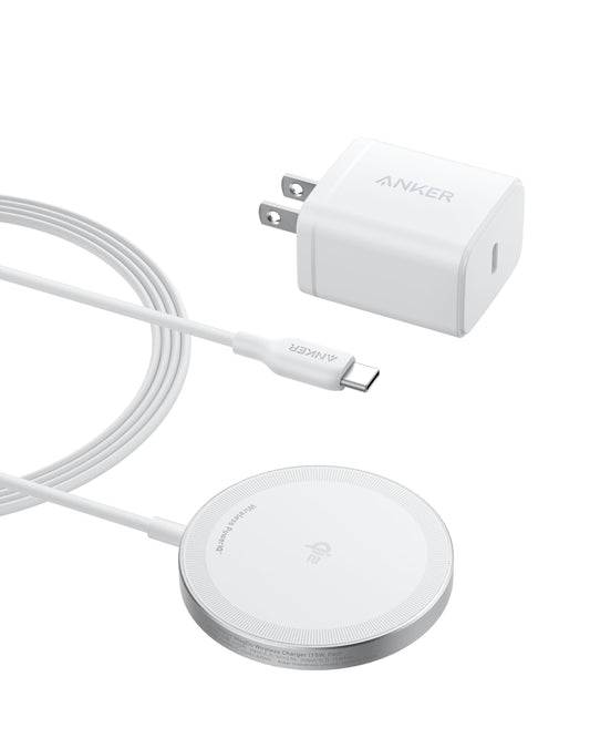 Anker MagSafe Charger Pad Compatible, MagGo iPhone 16 Wireless Charging Pad, Qi2 Certified 15W Wireless Charger for iPhone 16/16