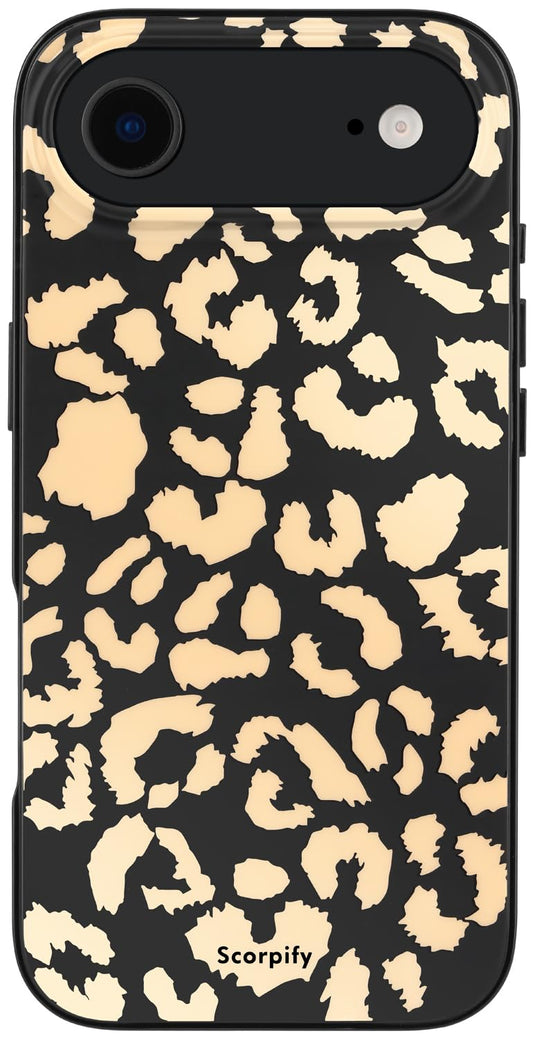 SCORPIFY for iPhone 17 Air Case [Compatible with MagSafe] with Matte Skin Tone Leopard Print Design, Cute Black Cheetah Magnetic