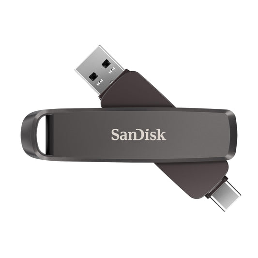 SanDisk 512GB Extreme PRO Dual Drive - Up to 1,000MB/s, USB Type-C, and USB Type-A, High-Performance Flash Drive - SDDDE1-512G-G