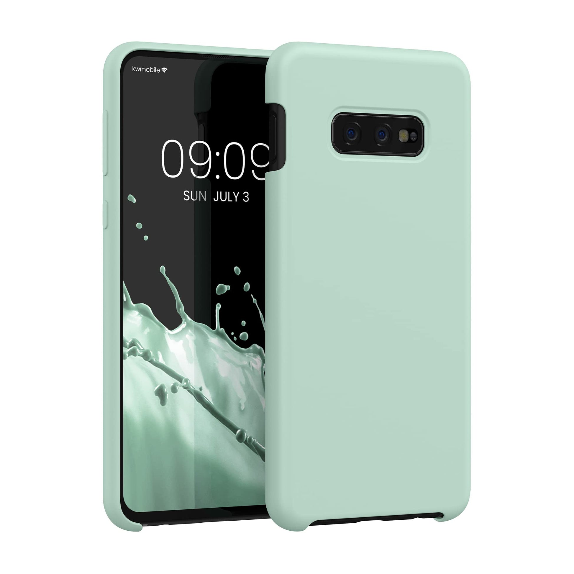 kwmobile Case Compatible with Samsung Galaxy S10e Case - TPU Silicone Phone Cover with Soft Finish - Cool Mint