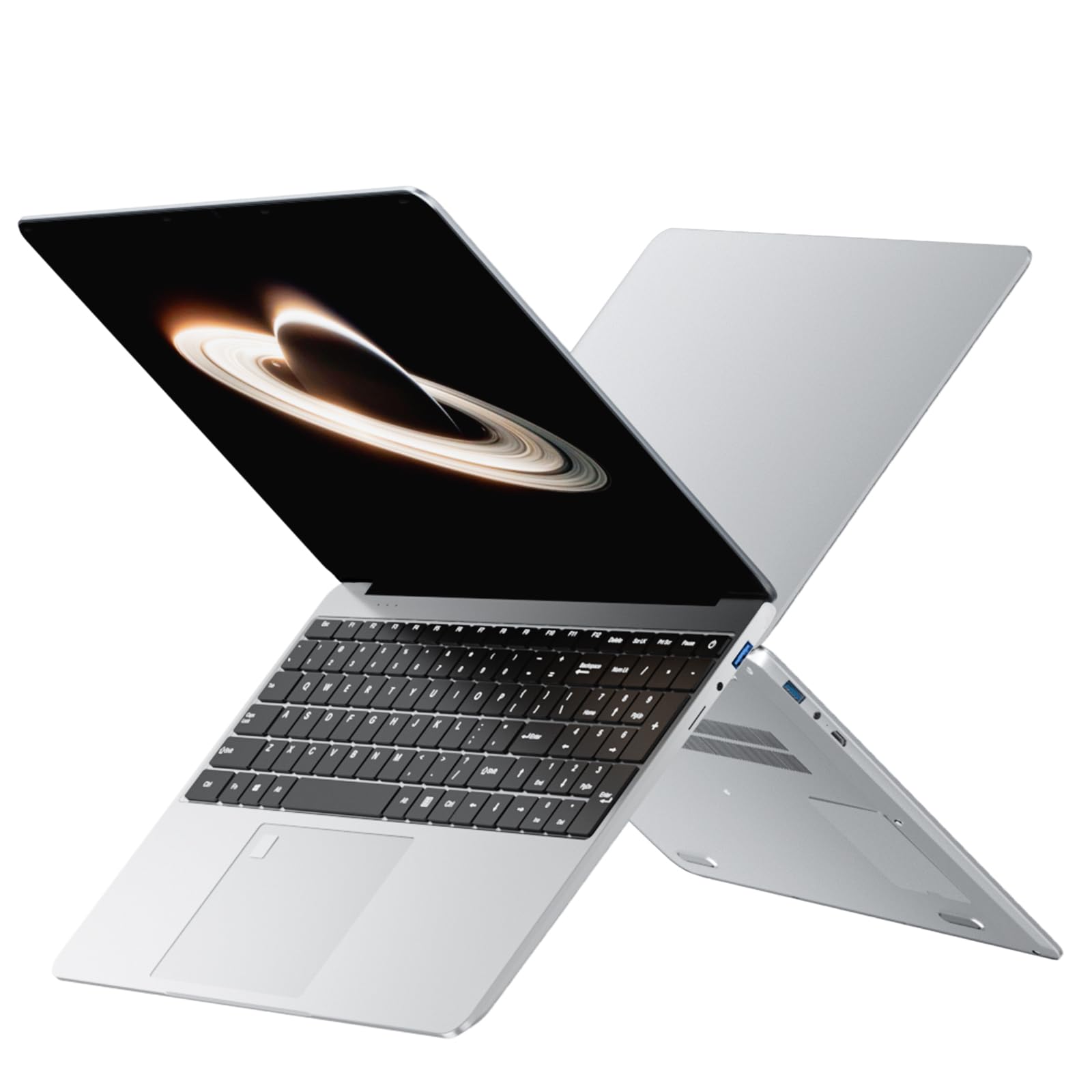 DIXMAU 15.6 16GB RAM+512GB Laptop Computer, 4C4T N95 1.7-3.4GHz Win11 Notebook Computer, Fingerprint Reader, 8000mAh Battery PC,