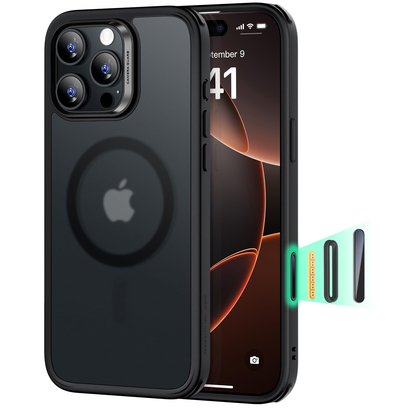 ESR for iPhone 16 Pro Case, Compatible with MagSafe, Shockproof Military-Grade tection, Magnetic iPhone Case for iPhone 16 Pro,