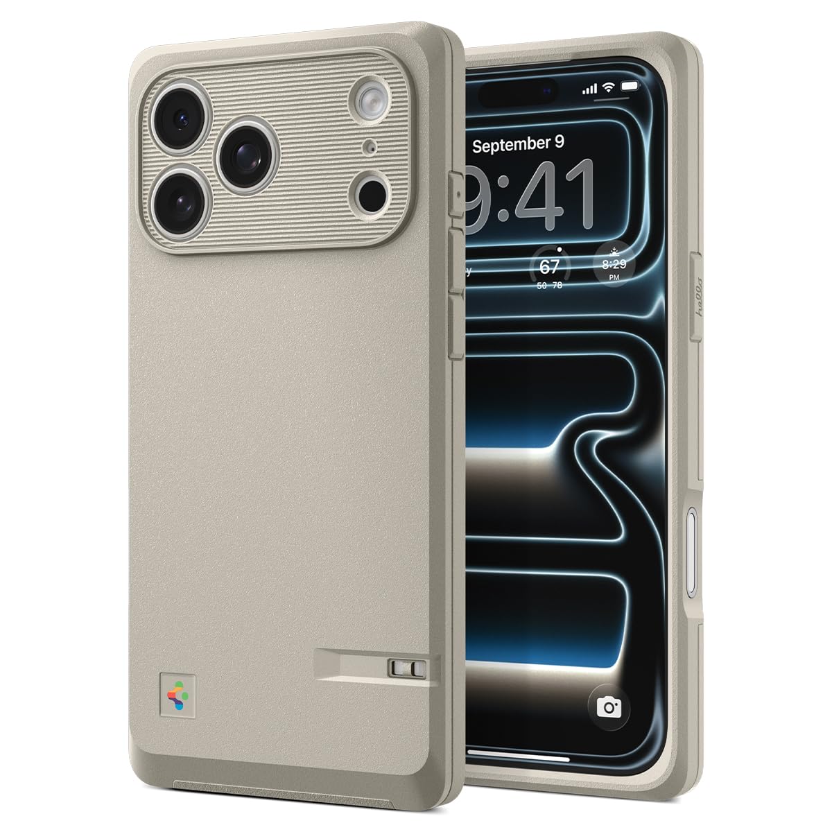 Spigen for iPhone 17 Pro Case, Classic LS MagFit [Camera Control Button] [Compatible with Magsafe] - Stone