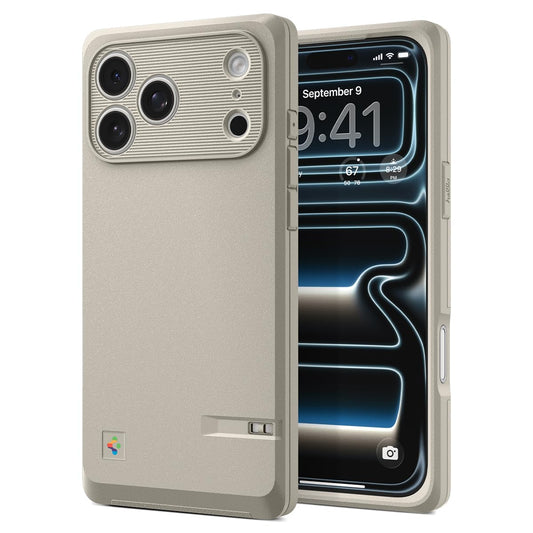 Spigen for iPhone 17 Pro Case, Classic LS MagFit [Camera Control Button] [Compatible with Magsafe] - Stone