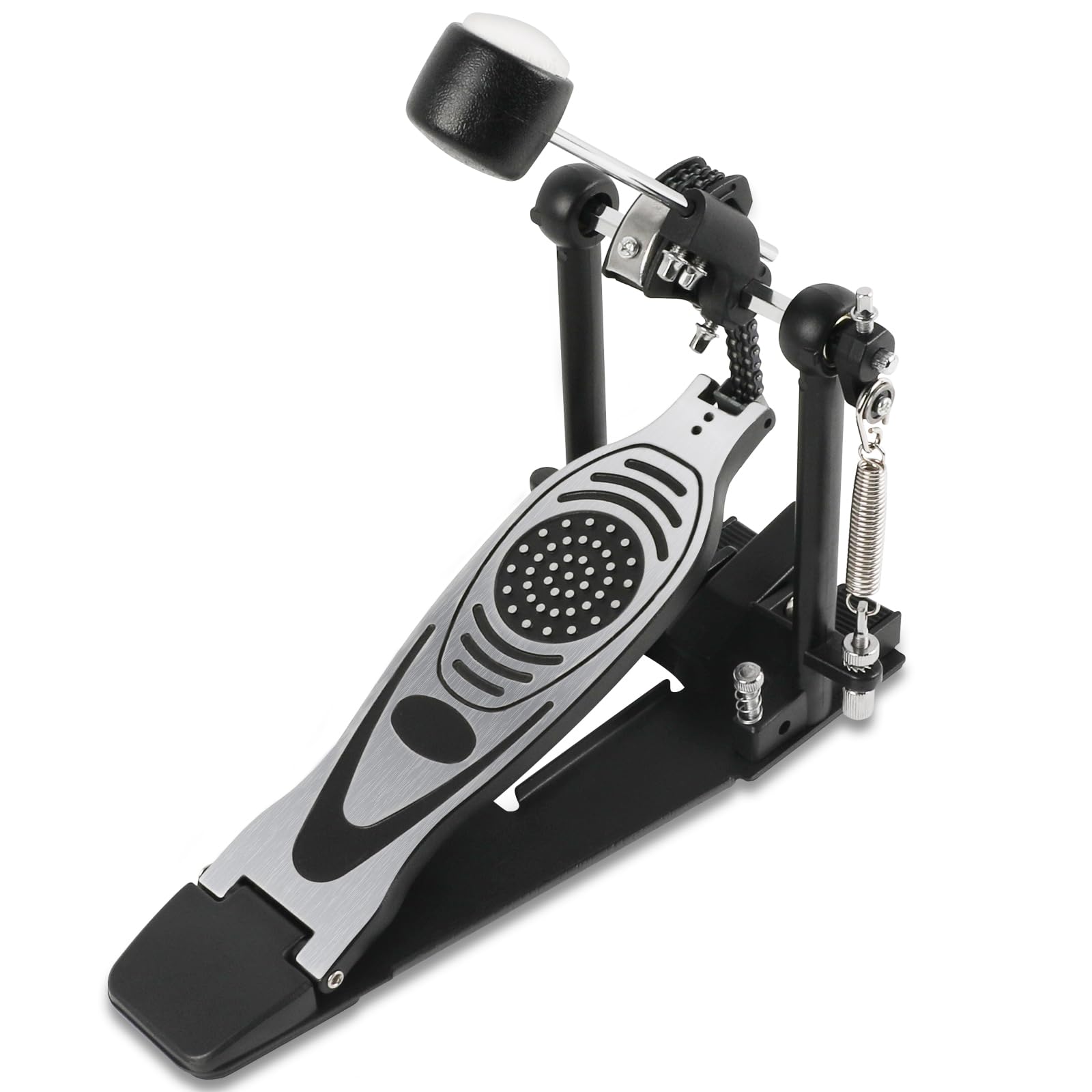 Bass Drum Pedal,Double Chain Pedal,Single Pedal Hammer, Bass Drum Pedal Hammer, Drum Practice Instrument Accessories