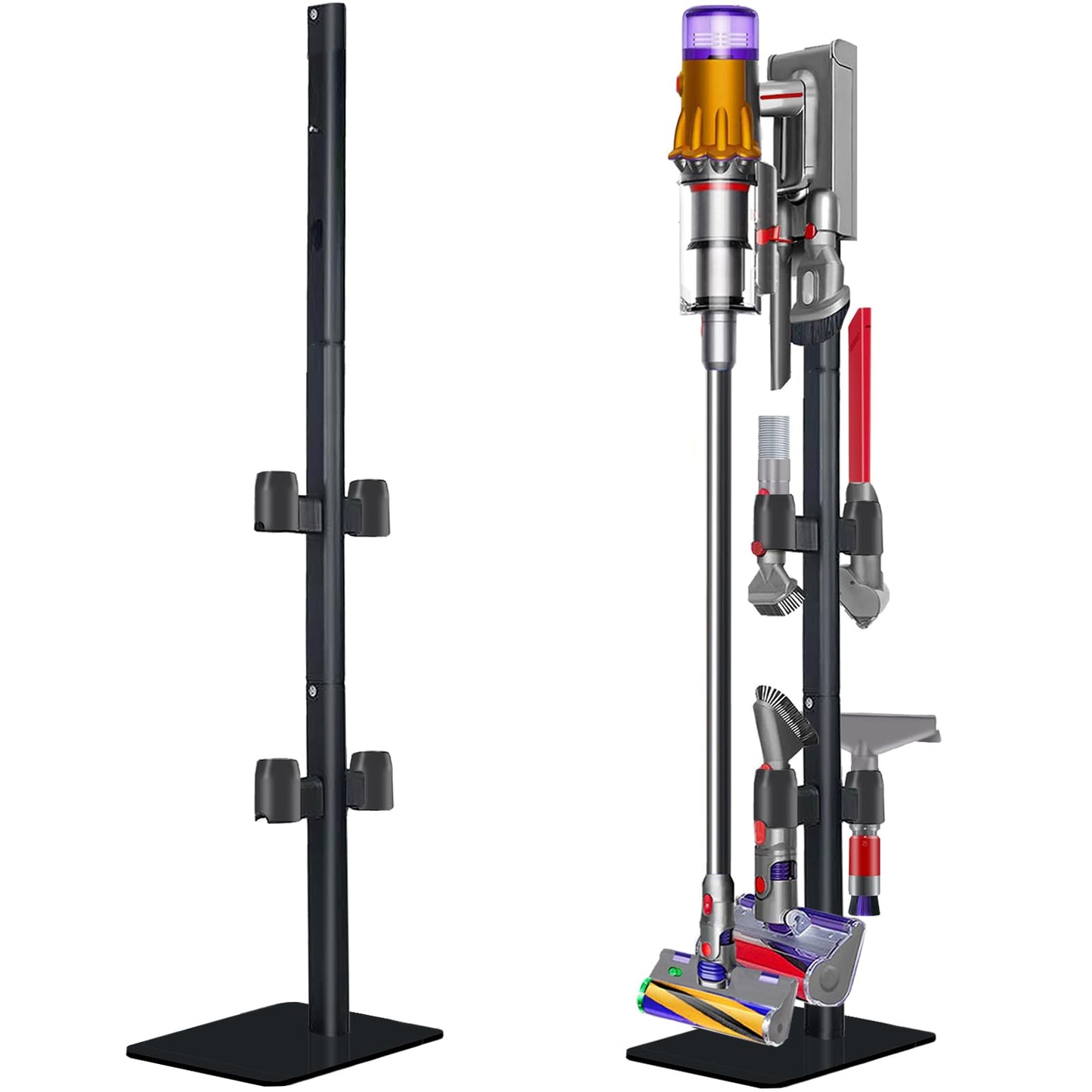 Lasvea Vacuum Stand Compatible with Dyson V7 V8 V9 V10 V11 V15 Gen5(Max.11 Accessories),Metal Storage-Bracket-Stand-Holder-Organ