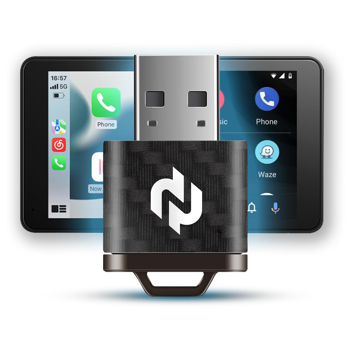 N Wireless CarPlay Adapter Upgrade - Faster & More Stable Wireless Apple CarPlay for Wired CarPlay Vehicles, 5GHz WiFi Performan