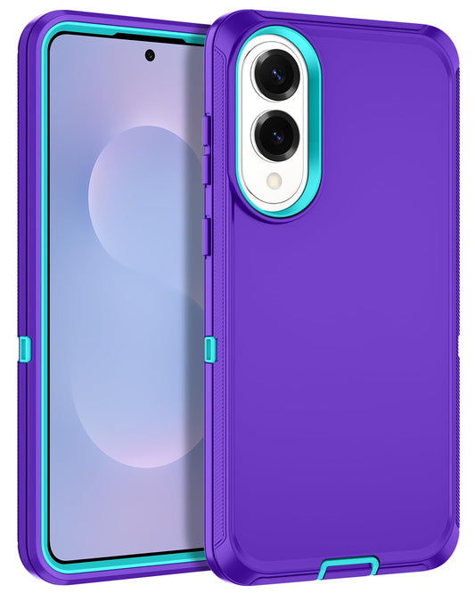 Casenplaza for Samsung Galaxy S25 Edge Case Heavy Duty Protective Shockproof Dropproof 3-Layer Full Body Protection [Without Scr