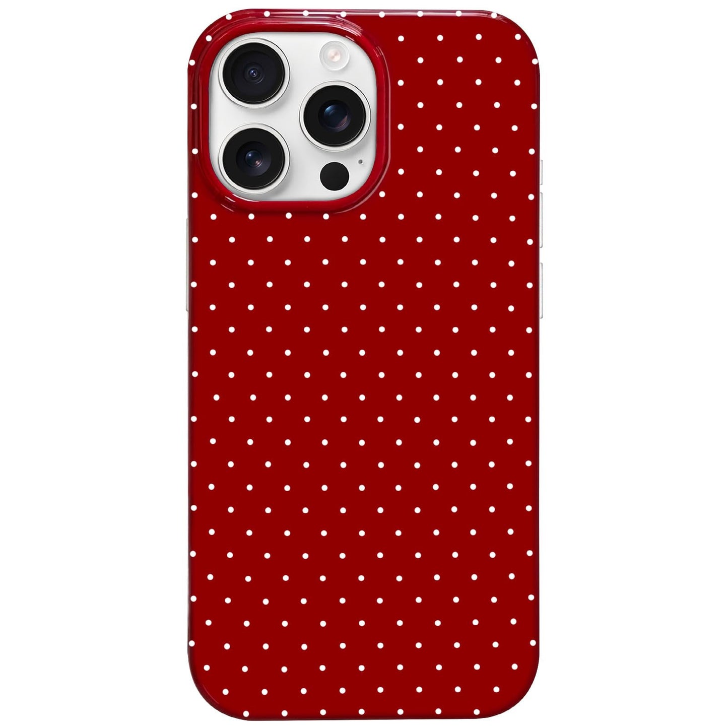 Hython for iPhone 16 Pro Case Cute Polka Dot Aesthetic Design Simple Cover 6.3, Thin Slim Anti-Scratch Soft TPU Bumper Shockproo