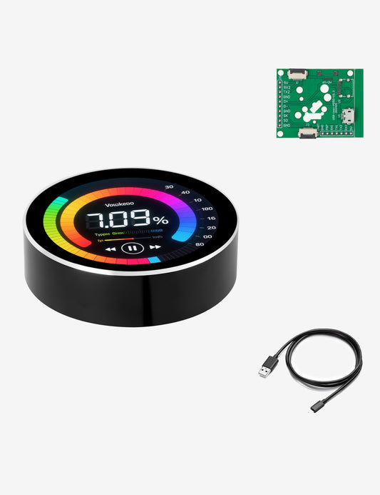 UEAIDISP ESP32-C3 Round Knob Display 1.28 Inch 240240 IPS TFT esp32 Development Board with Display for LVGL WiFi BLe Uart Rotary