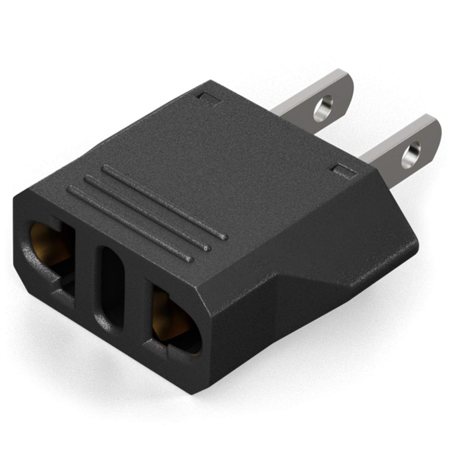 US Plug Adapter - Unidapt Small European to American Outlet Plug Adapter, EU to US Travel Adapter, Universal Input Europe/Asia t