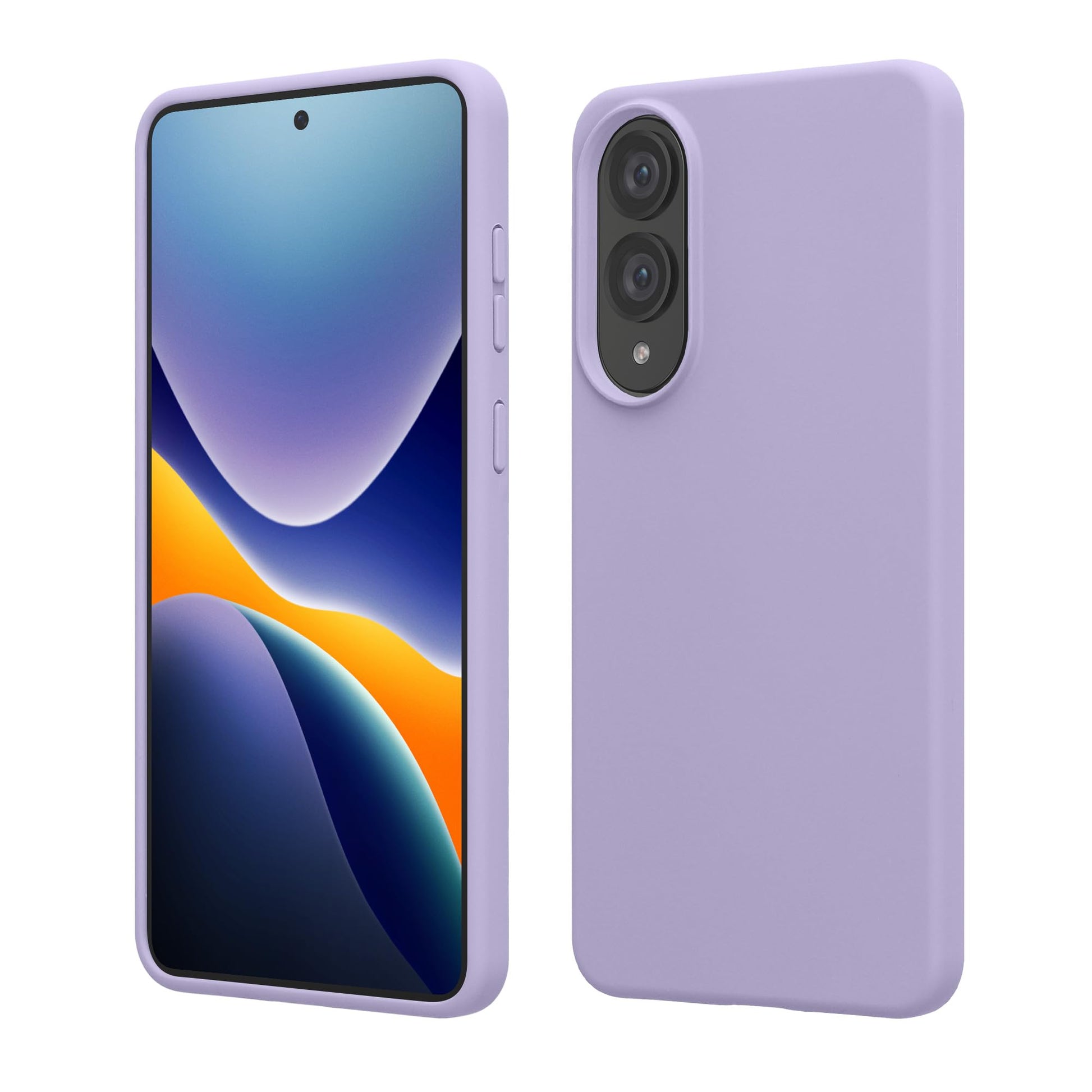 kwmobile Case Compatible with Samsung Galaxy S25 Edge Case - TPU Silicone Phone Cover with Soft Finish - Lavender